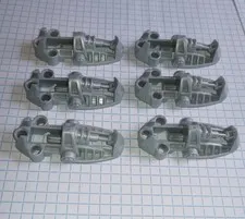 6 Bionicle Lego Part 47298 Pearl Light Gray Foot Feet Toa Metru style, 6 pieces