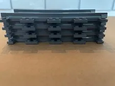 4 Lego train straight tracks. New, Open Item, No original packaging