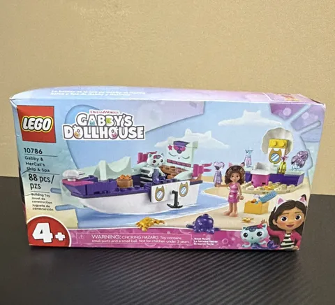 LEGO Gabby's Dollhouse Gabby & Mercat's Ship & Spa 10786 88 pcs 4+