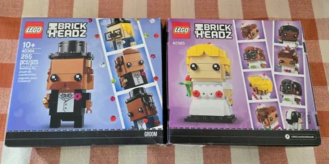 LEGO Brickheadz Sets: 40383 & 40384 Bride & Groom New SEALED 