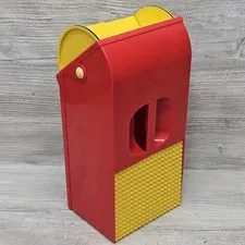 Vintage LEGO Brick Vac Vacume 6840 Pick Up Retriever Red Yellow Storage 1991 VTG