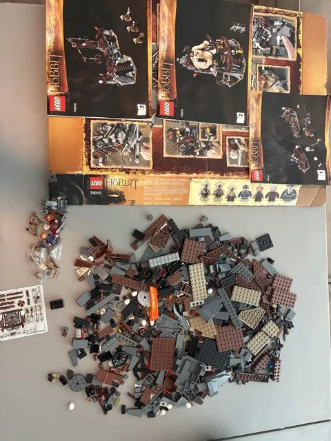 LEGO The Hobbit 79010 Goblin King Battle | Build/Minis Incomplete 841pc 2012