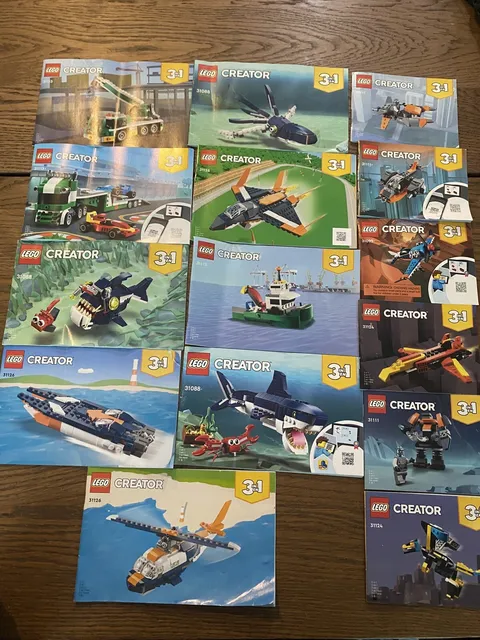 Lot Of 15 LEGO Instruction Manuals 3 In 1 Creator Some Out Of Print