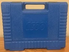 Lego Vintage 1985 Blue Storage Carry Case