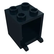 3x LEGO® Part 4345 - Container, Box 2 x 2 x 2