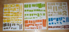 Lot/250 LEGO Bright Color Blocks/Pieces Plus Taupe/Brown - Various Shapes/Sizes