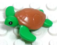 LEGO® Baby Sea Turtle Reptile Green Brown Animal City Zoo Minifigure