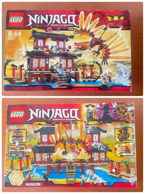 LEGO NINJAGO The Golden Weapons Fire Temple 2507 In 2011 W/Manual & Box