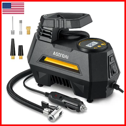 Astroai Tire Inflator Portable Air Compressor Tire Air Pump For Car - Car