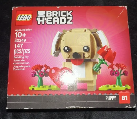 LEGO BrickHeadz 40349 Valentine's Puppy Building Kit 147 Pieces
