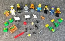 LEGO Minifigures Farm Animals Sheep Lamb Dog Tools Plants Accessories Collection