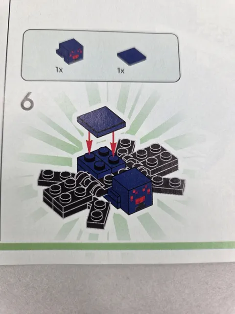 Dark Blue Spider 21147 21124 21137 Minecraft LEGO® Minifigure Mini Figure 2e