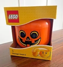 NIB Lego HALLOWEEN Pumpkin Storage Container -  SMALL
