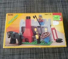 VTG LEGO RARE  1984 Knights Castle Blacksmith Shop 6040 Box Damage NIB SEALED 