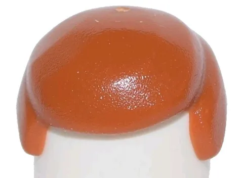 Genuine LEGO® Minifigure Hair, Male, Dark Orange Standard Smooth