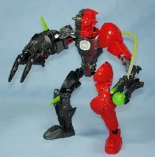 Hero Factory 6218 SPLITFACE  - Complete Lego Bionicle Figure with All Weapons