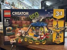 LEGO 31095 Creator Fairground Carousel UFO Ride Themed Park New In Sealed Box