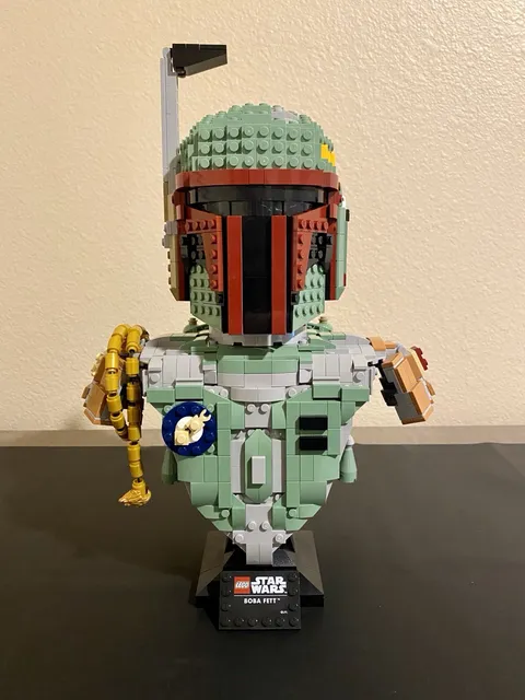 Boba Fett Helmet/Bust MOC (100% Authentic LEGO)