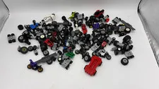 LEGO Vehicle Parts Lot 1lb 11oz Wheels Tires Cars Motorcycles Chassis Axles Bulk