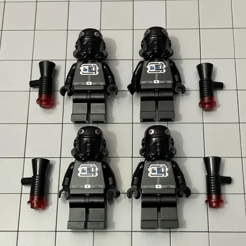 LEGO Tie Fighter Minifigure Lot Star Wars Lot Of 4 Stormtrooper H7 40