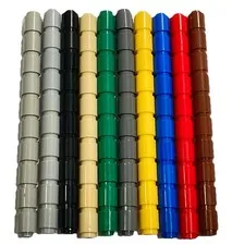LEGO Bulk Lot of 100 Multicolor Brick Round 1x1  Cylinder Part No. 3062b Gray…