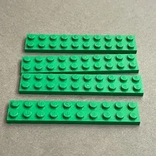 Lego 3832 Green Replacement Parts Pieces Lot of 4
