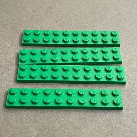 Lego 3832 Green Replacement Parts Pieces Lot of 4