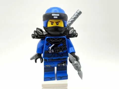 LEGO NINJAGO Part njo0459 - Jay w/ armor, Hunted, sword & shuriken