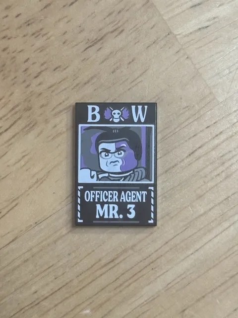 LEGO One Piece 75646 75636 75637 75638 75639 Wanted Poster Officer Agent Mr 3