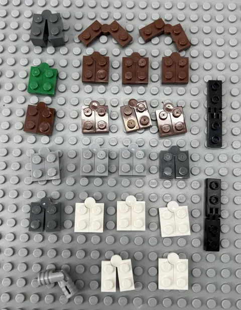 Lego Bulk Lot of 24 Hinge Plates Mostly 1 x 4 Swivel Assembly (2429 / 2430)