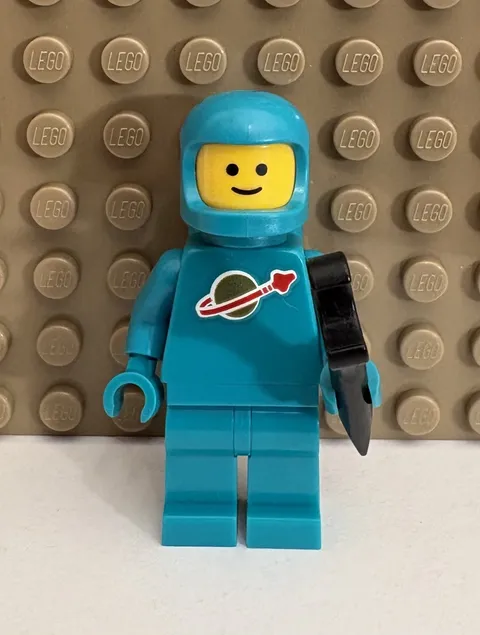 LEGO Classic Space Dark Turquoise Minifigure (idea227) - with Wrench
