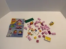 LEGO Pink Brick Box 5585 Incomplete From 2008 Plus Extra Pieces Over 70 Pieces