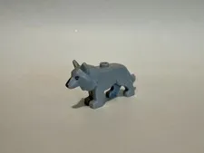 Lego New Light Bluish Gray Wolf Black Nose Wolfpack Beast Master Animal