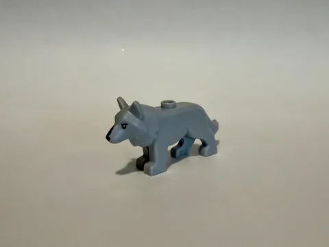 Lego New Light Bluish Gray Wolf Black Nose Wolfpack Beast Master Animal