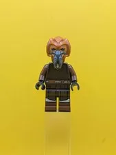 Plo Koon sw1414 Dark Brown Robe, Tan Shirt, Printed Legs Star Wars Lego Minifigu