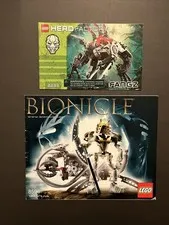 Lego Bionicle Instruction Book Lot 8596 Takanuva + 8593 Makuta 2233 Fangs Hero