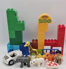 2011 Lego DUPLO My First Zoo 6136 98% COMPLETE No Box or Manual MISSING FISH
