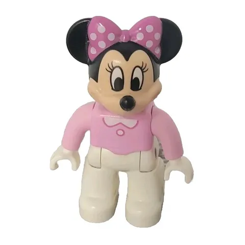 Lego Duplo Mini Minnie Mouse Disney Figure With Pink Shirt & Bow Toy