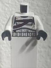 Lego New Minifig White Torso SW Armor Stormtrooper Simplified Armor Part