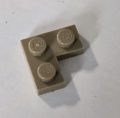 LEGO Parts - Dark Tan Plate 2 x 2 Corner - No 2420