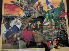 Vintage (1993) LEGO Product CASTLE Black Knights Dragon Sets Poster - RARE