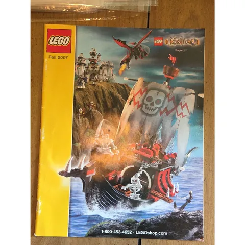 LEGO Fall 2007 Shop at Home catalog, which prominently features the LEGO 7029