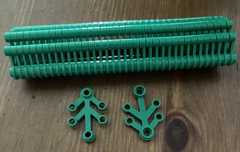 x38 Lego Green Plant Leaves 4 x 3 Bulk Lot Item Number 2423 Genuine Pieces Parts
