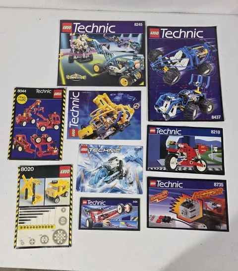 Vtg Lot Of LEGO TECHNIC  Instruction Booklets Manuals Only