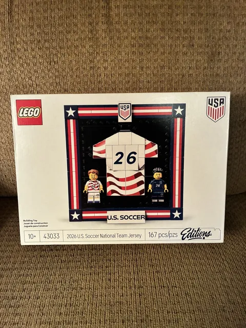 "LEGO Editions 2026 U.S. Soccer National Team Jersey - Building Set for  -43033