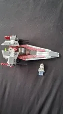 LEGO Star Wars 6205 V-Wing Fighter 100% Complete w/ Minifigure & Manual