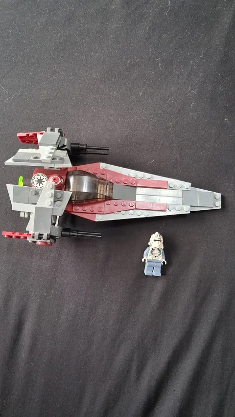 LEGO Star Wars 6205 V-Wing Fighter 100% Complete w/ Minifigure & Manual