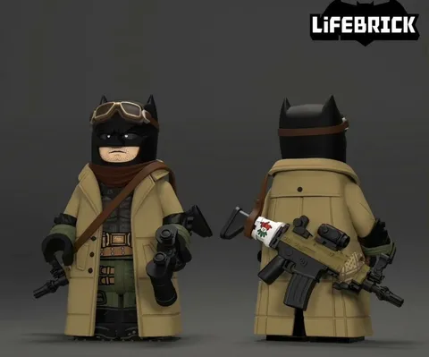 LEGO Dc Superheroes Nightmare Batman Begins custom minifigure by Life Brick
