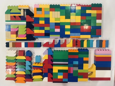 Lego Duplo - Lot Of 305 Random Pieces - Building Blocks - Mixed Colors - 7 lbs.