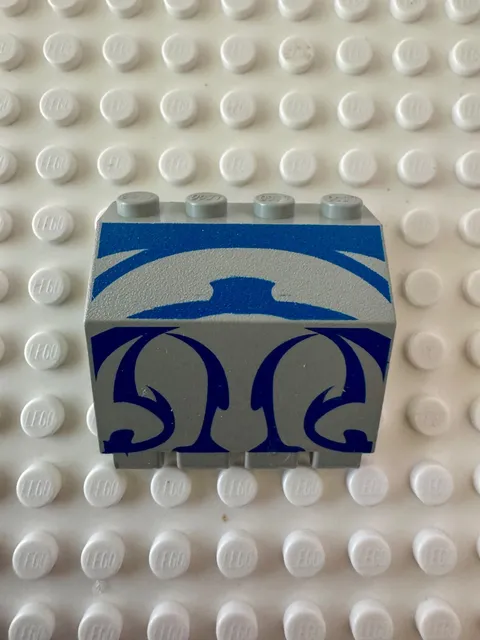 LEGO Panel 2 x 4 x 3 1/3 with Hinge with Blue SW Gungan Sub 2582px1